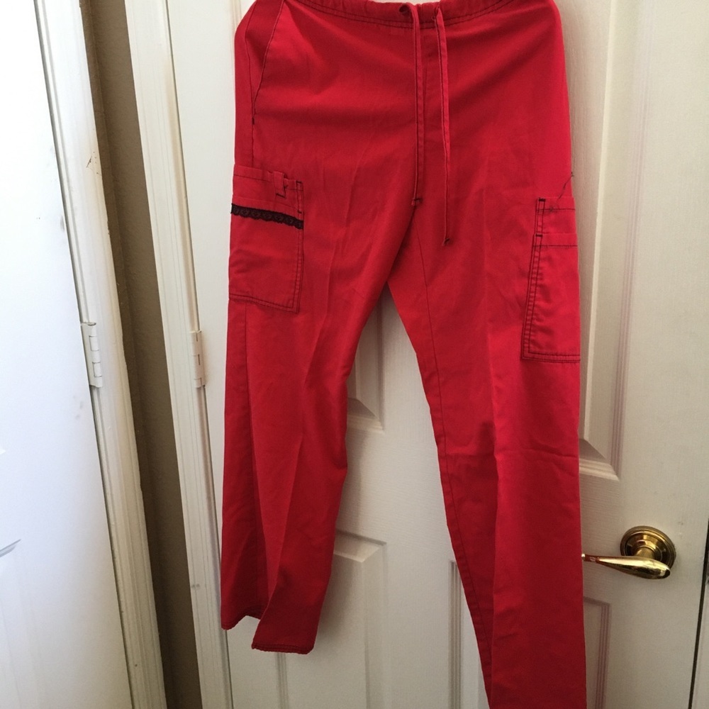 FINAL MARKDOWN Sb scrubs lace trim scrub pants xs